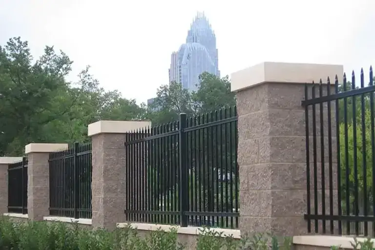 Wrought iron security fence