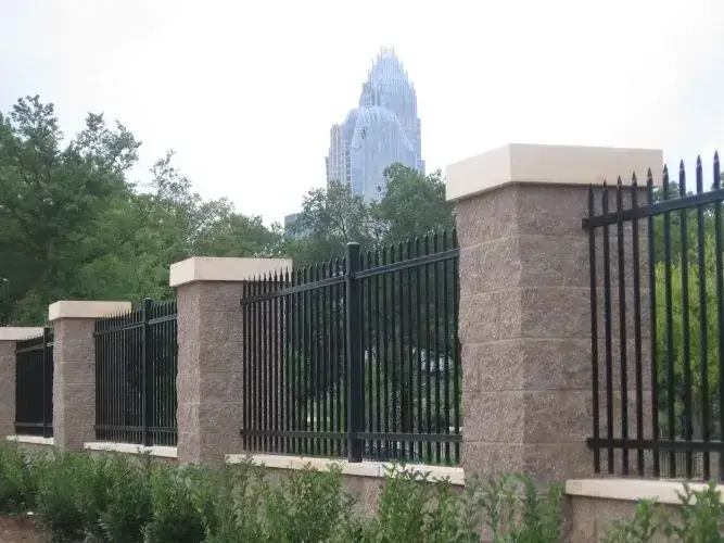 High Security Wrought Iron Aluminum High-security wrought iron and aluminum industrial fence